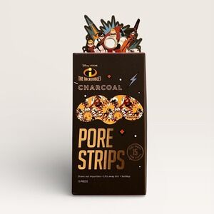 Disney Pixar The Incredibles Charcoal Pore Strips 15 Pieces